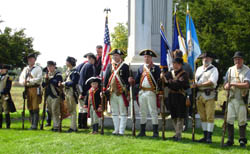 Re-enactors serve as our Color Guard