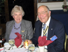 Lois and John Sheaff (John is President of the Walloomsac Battle Chapter - Photo by Duane Booth