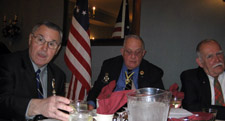 George, Bill and Jim Hays	(organizing the Valcour Battle Chapter) - Photo by Duane Booth