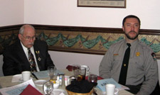 Secretary Steve Coye with Ranger Bill Valosin - Photo by Duane Booth