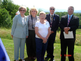 Some of our Committee Members Pose for Shot before Ceremony (l to r - DAR Chapter Regent Marion Walters, SNHP Program Director Gina Johnson, FOSB Membership Chair Marie Burch, Past Chapter President Booth and Duane Kennison of the Albany USCIS Office)