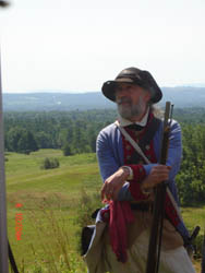 SNHP Ranger Joe Craig doubles as a member of the Musket Team and the Toastmaster