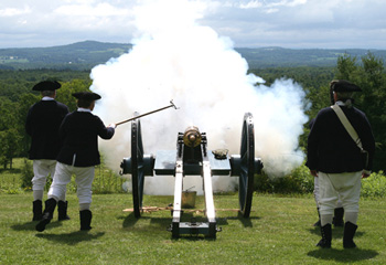 Park Staff Firing Cannon - Photo courtesy of Edwina Malinoski