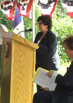Kathy Marchione, NYS Senator 43rd district, addresses new citizens