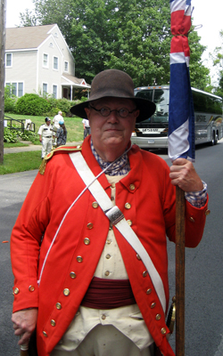 Pre-parade photo - Paul Loding (Walloomsac Battle) - Photo courtesy of Duane Booth