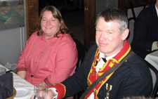 Sammy and Treasurer Mike Companion - Photo by Duane Booth