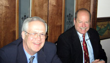 Clark Bell with Tim Mabee - Photo by Duane Booth