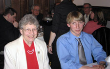 Alice Goebel and grandson Michael - Photo by Duane Booth
