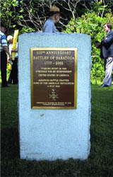 SAR Monument - Saratoga Battlefield, photo: Dennis Marr