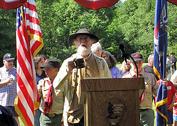 Ranger Joe Craig leading everyone in the 13 toasts